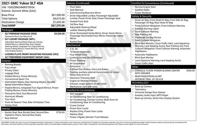 Used 2021 GMC Yukon SLT w/ SLT Premium Package image 29