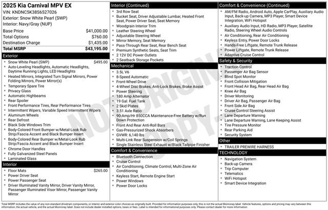 Certified 2025 Kia Carnival EX image 15