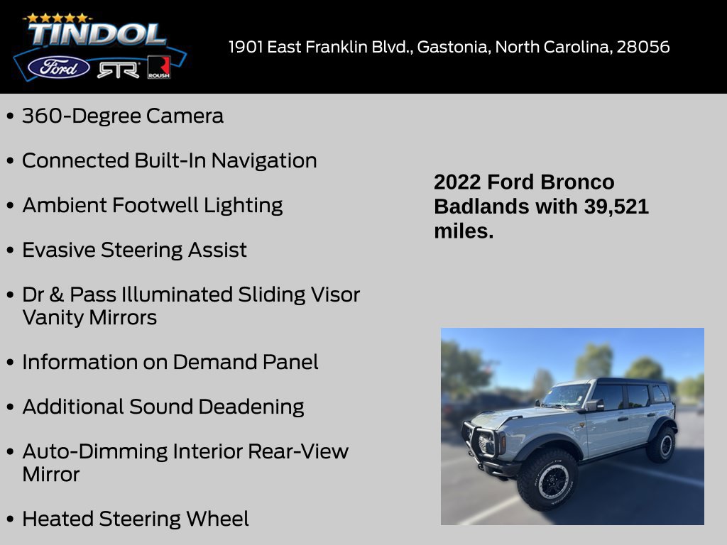 Used 2022 Ford Bronco Badlands AWD/4WD image 22