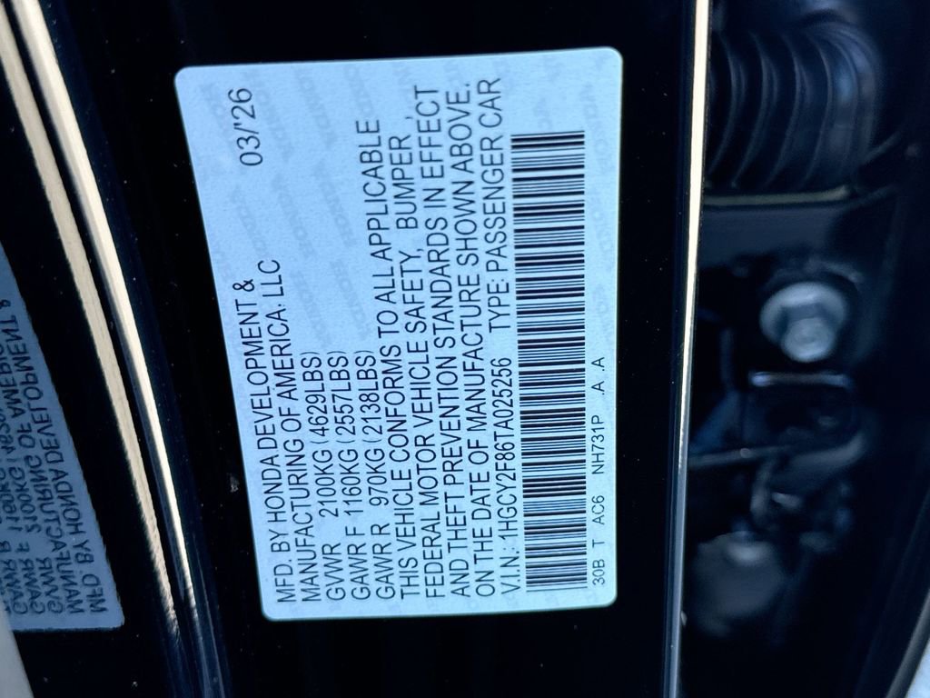 New 2026 Honda Accord Touring image 25