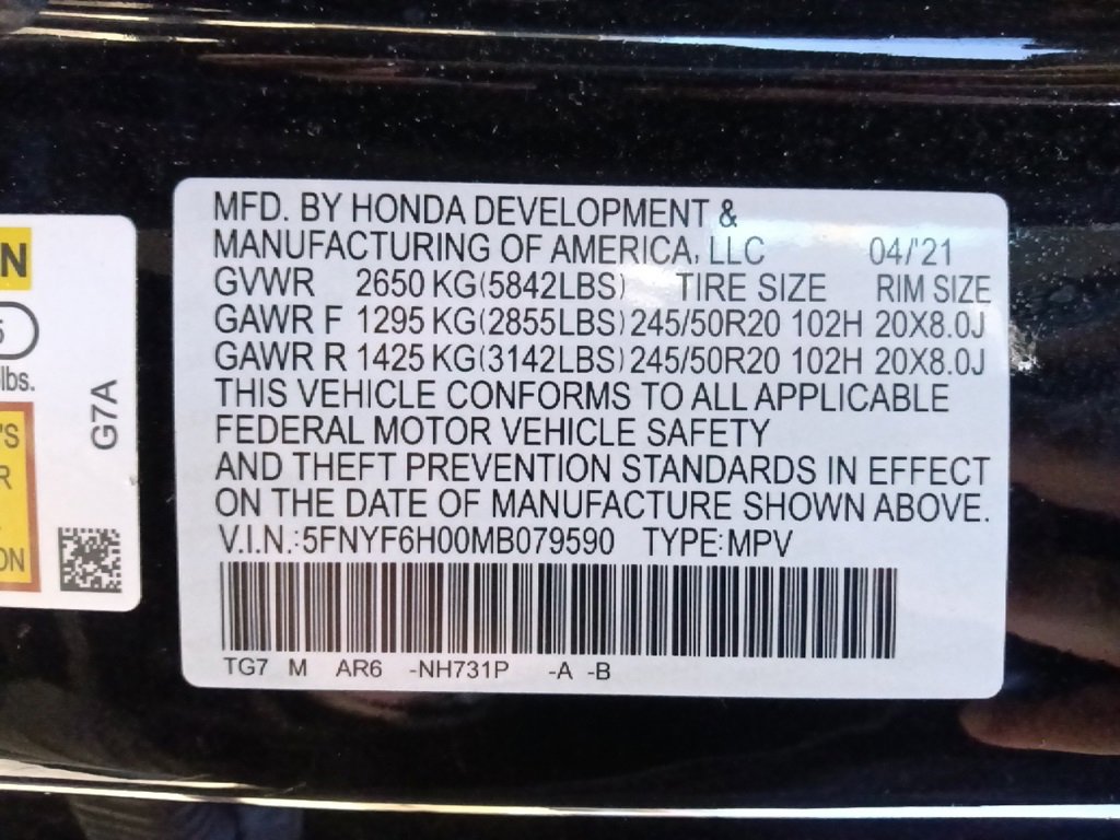 Used 2021 Honda Pilot Elite image 35