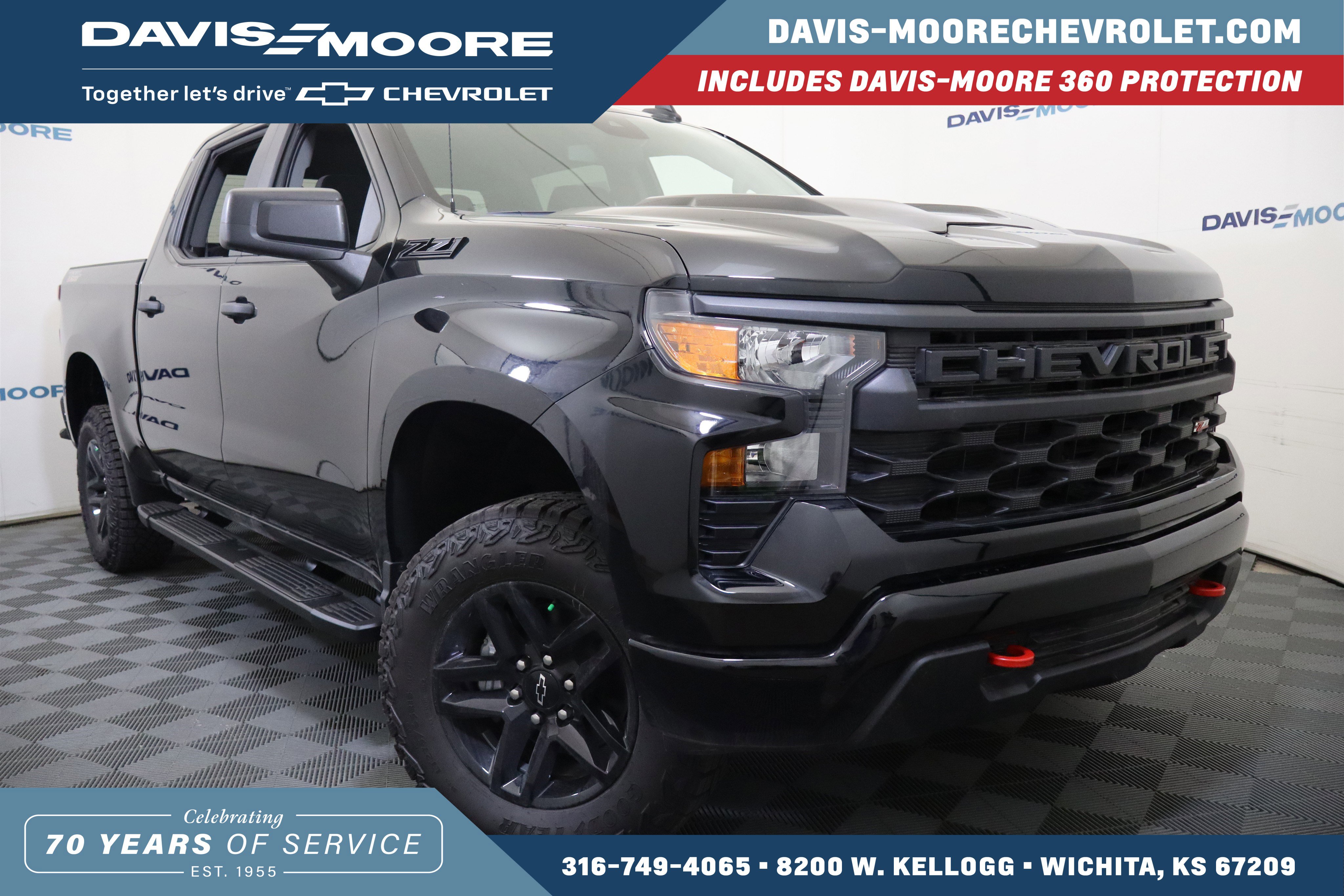 New 2025 Chevrolet Silverado 1500 Custom Trail Boss w/ LPO, Dark Essentials Package