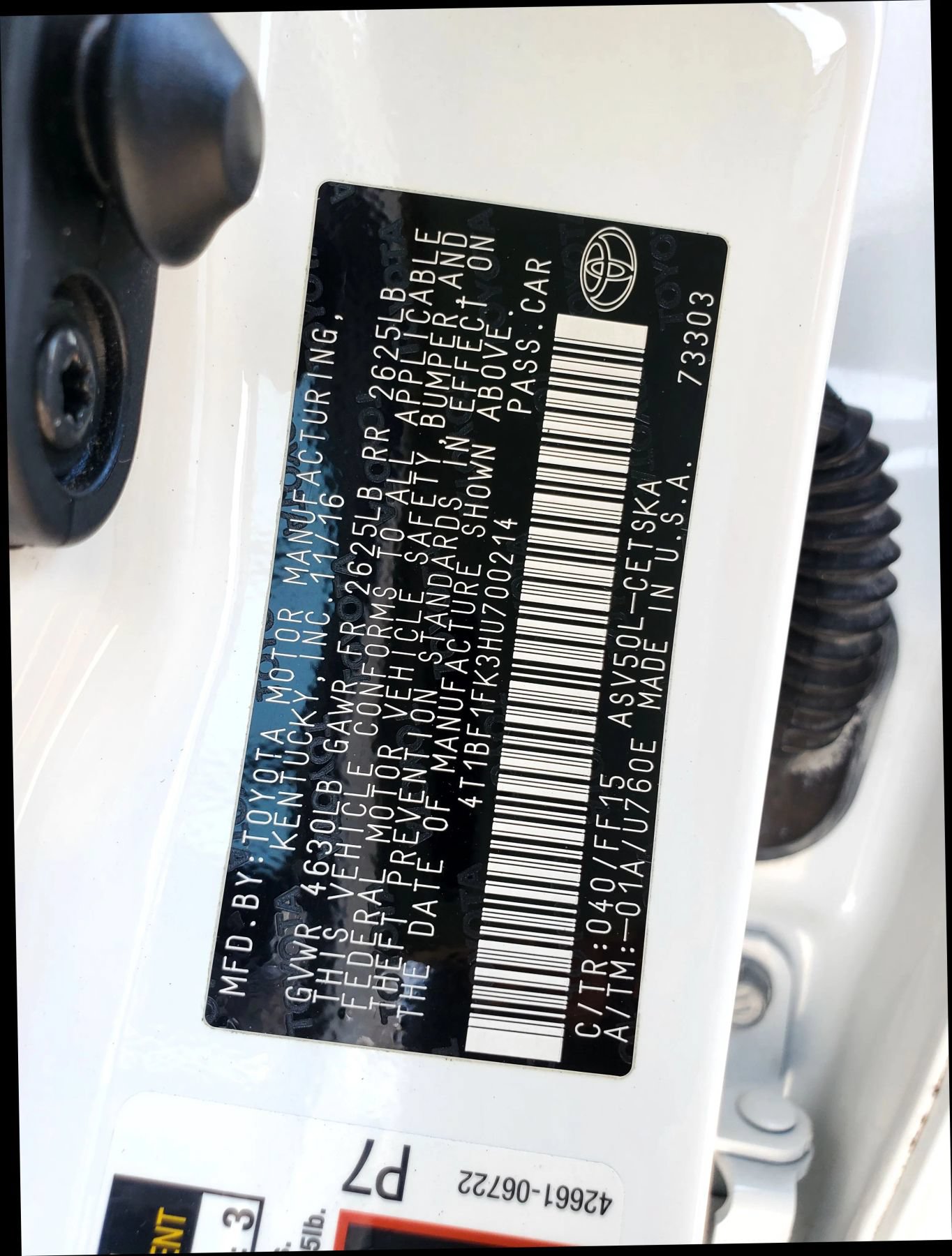 Used 2017 Toyota Camry SE FWD image 54