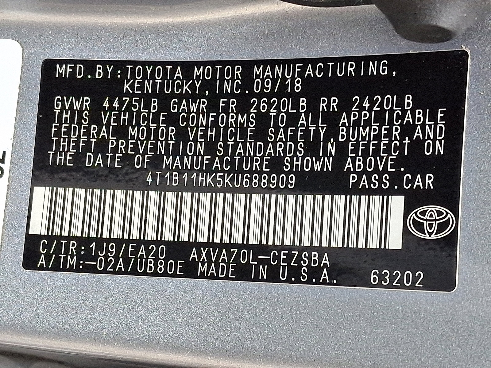 Used 2019 Toyota Camry SE image 27