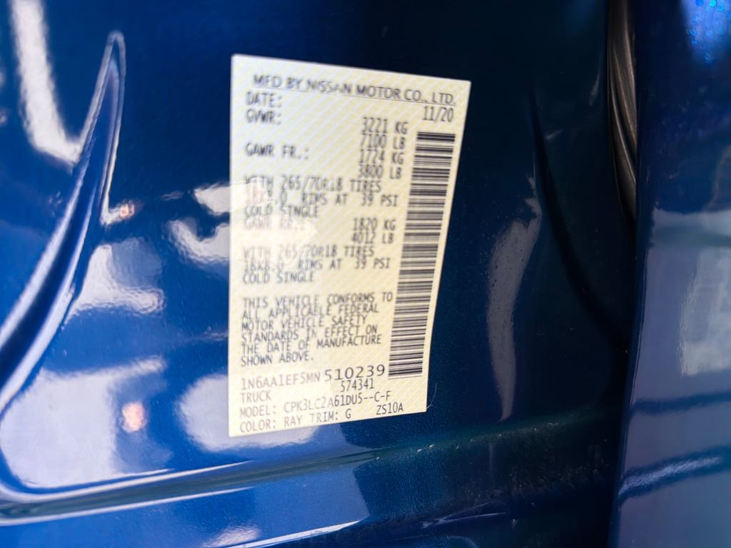 Certified 2021 Nissan Titan SV w/ SV Convenience Package image 35