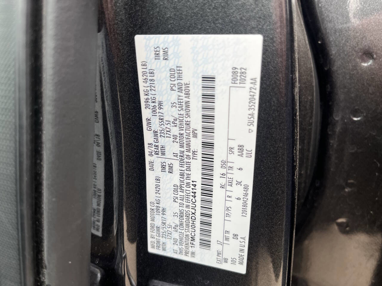 Used 2018 Ford Escape SEL image 29