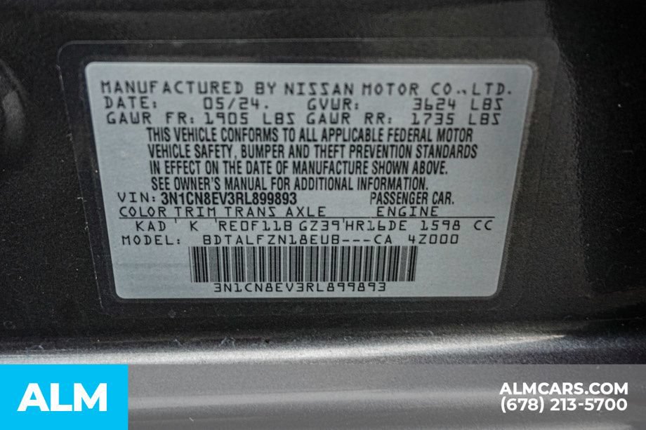 Used 2024 Nissan Versa SV FWD image 53