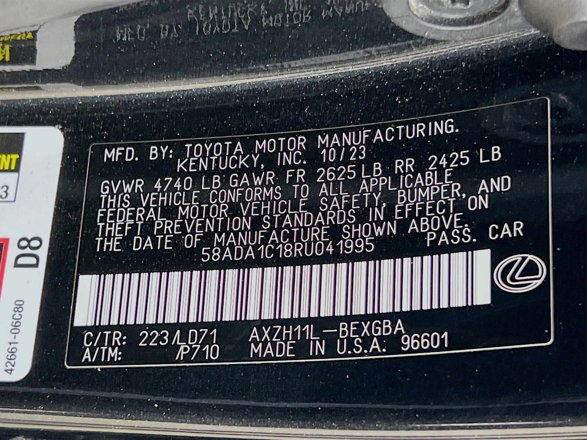 Used 2024 Lexus ES 300h w/ Premium Package FWD image 32