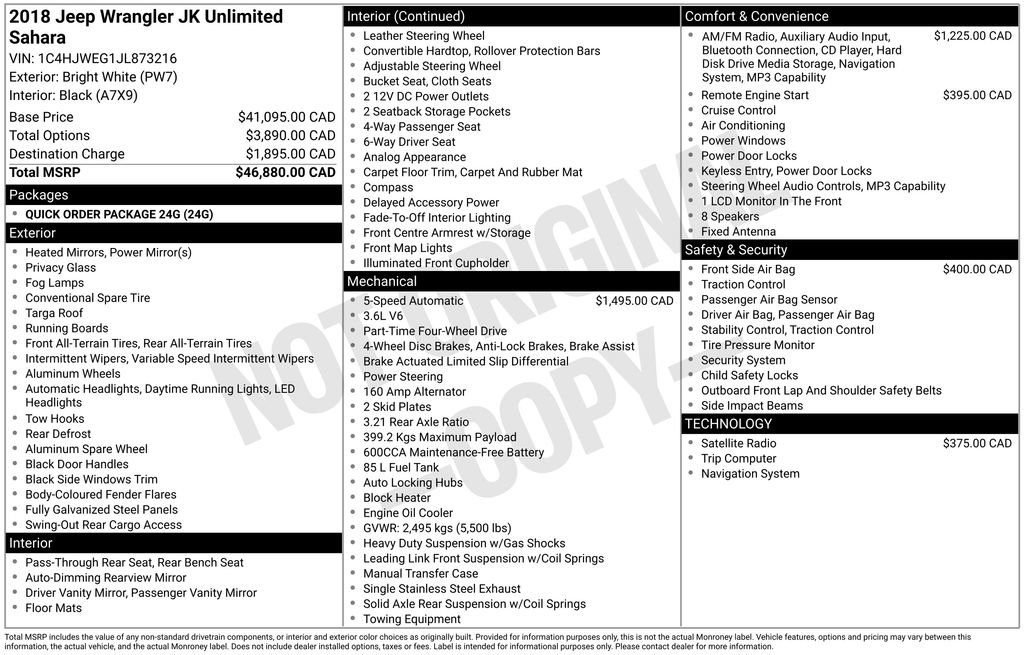 Used 2018 Jeep Wrangler Unlimited Sahara image 4