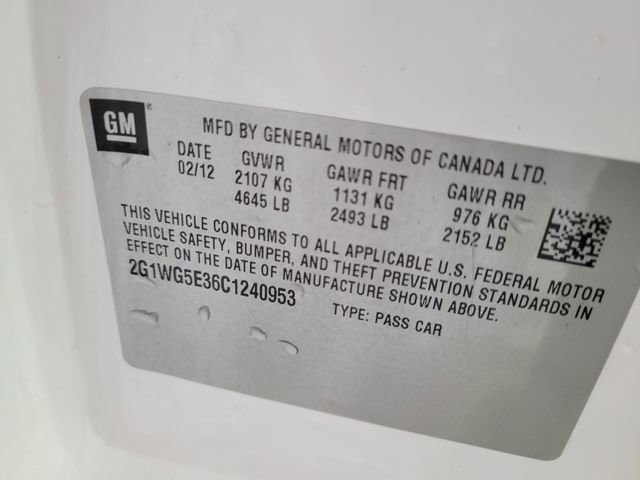 Used 2012 Chevrolet Impala LT w/ LT Sunroof Package image 35