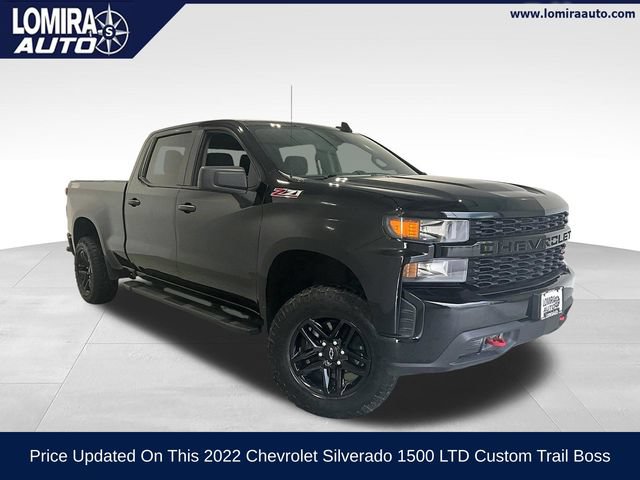 Used 2022 Chevrolet Silverado 1500 Custom Trail Boss w/ Safety Confidence Package AWD/4WD image 1