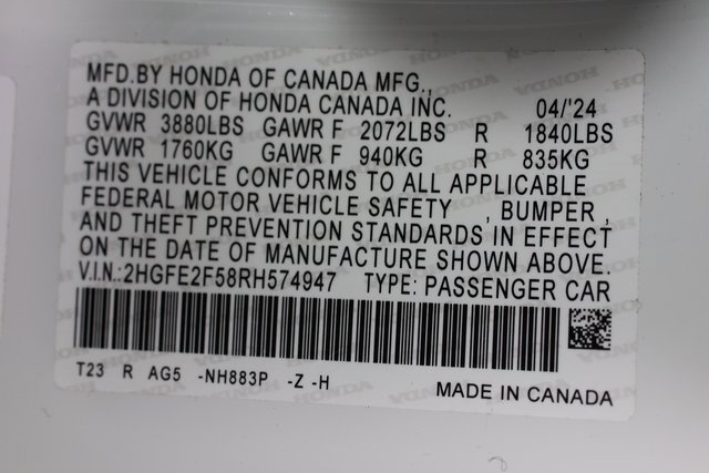 Used 2024 Honda Civic Sport image 28