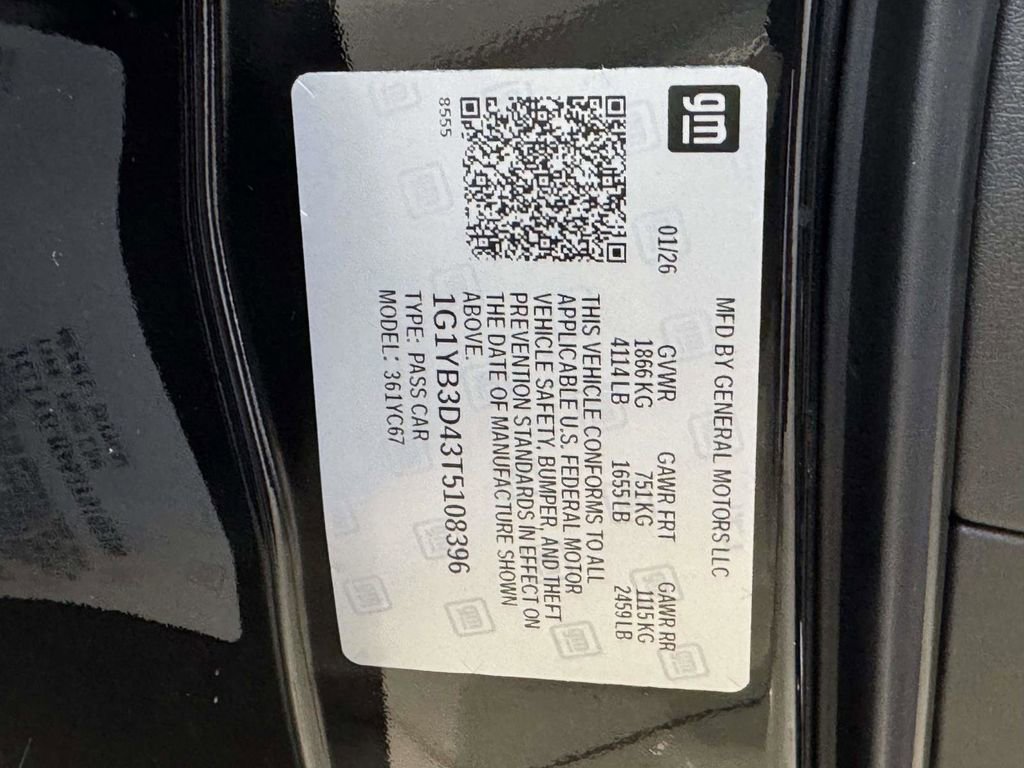 New 2026 Chevrolet Corvette Stingray Preferred Conv w/ Stealth Interior Trim Package image 28