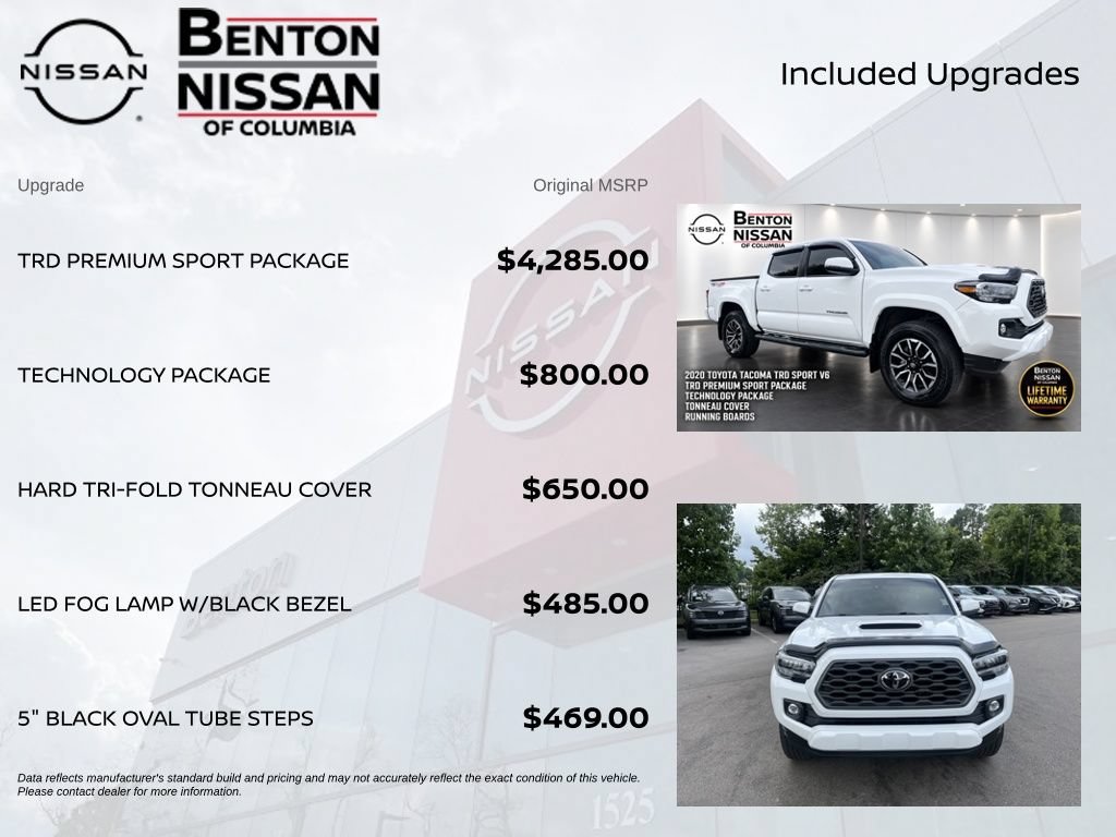 Used 2020 Toyota Tacoma TRD Sport w/ TRD Premium Sport Package AWD/4WD image 6