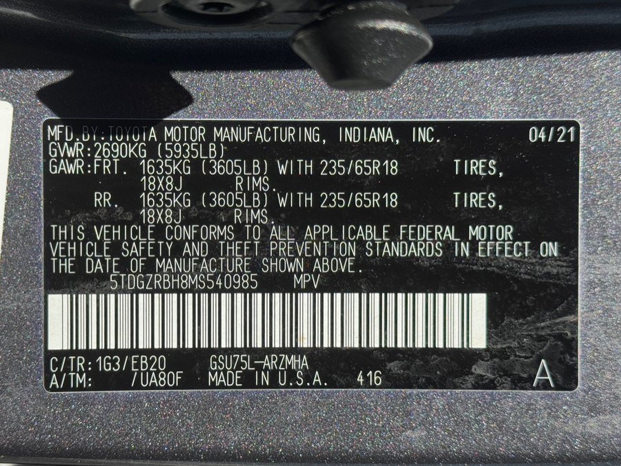 Used 2021 Toyota Highlander XLE AWD/4WD image 66