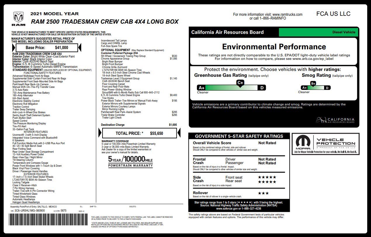 Used 2021 RAM 2500 Tradesman image 4