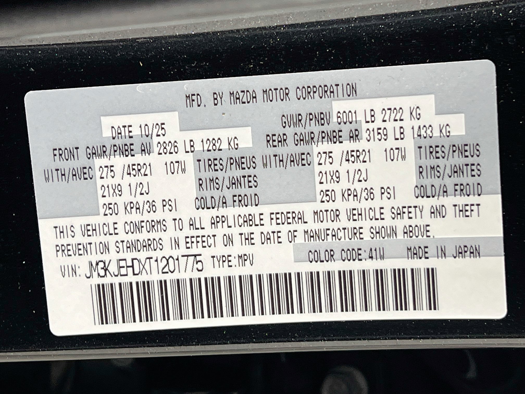 Used 2026 MAZDA CX-70 3.3 Turbo w/ Premium Plus Pkg AWD/4WD image 29
