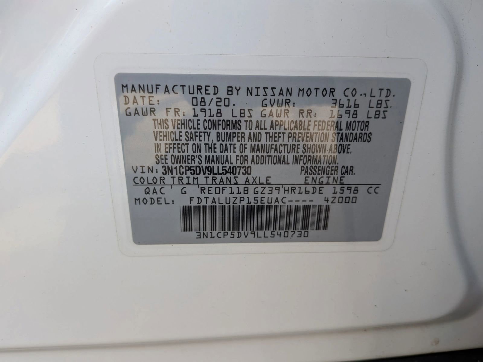 Used 2020 Nissan Kicks SR w/ SR Premium Package image 54