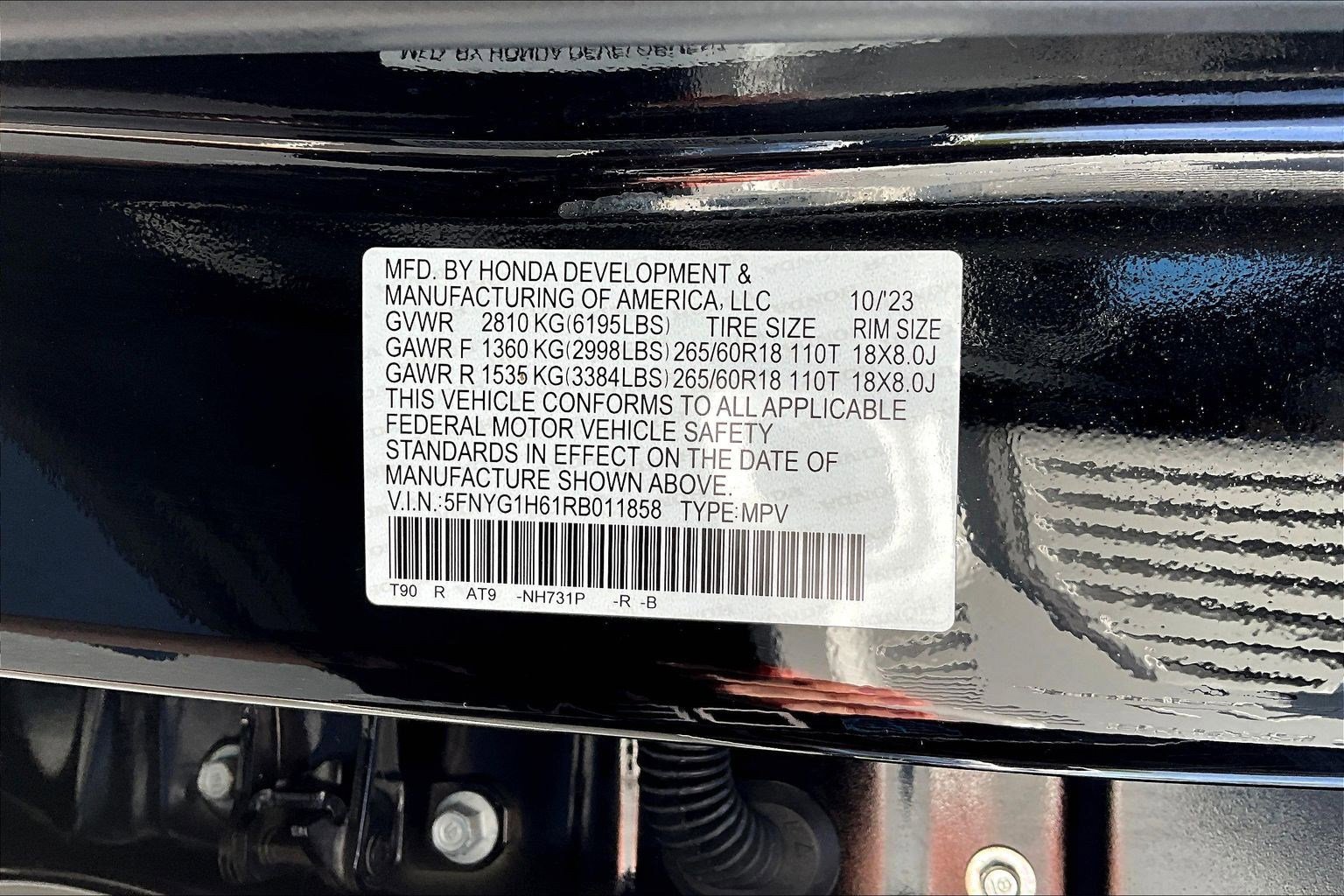 Certified 2024 Honda Pilot TrailSport image 22