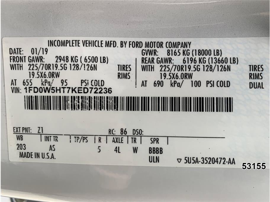Used 2019 Ford F550 4x4 Crew Cab Super Duty w/ Power Equipment Group image 14