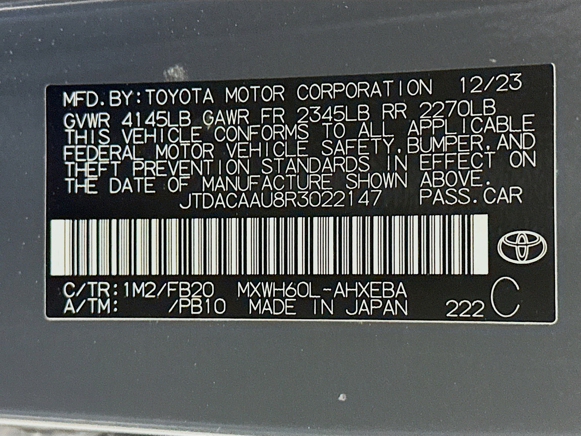 Used 2024 Toyota Prius LE image 12