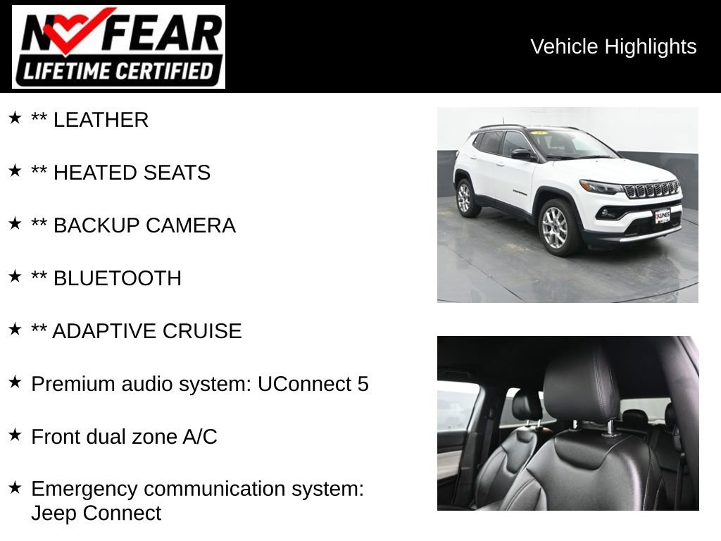 Used 2025 Jeep Compass Limited AWD/4WD image 2