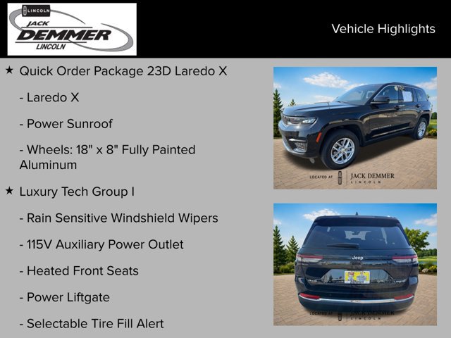 Used 2025 Jeep Grand Cherokee Laredo X w/ Luxury Tech Group I AWD/4WD image 24
