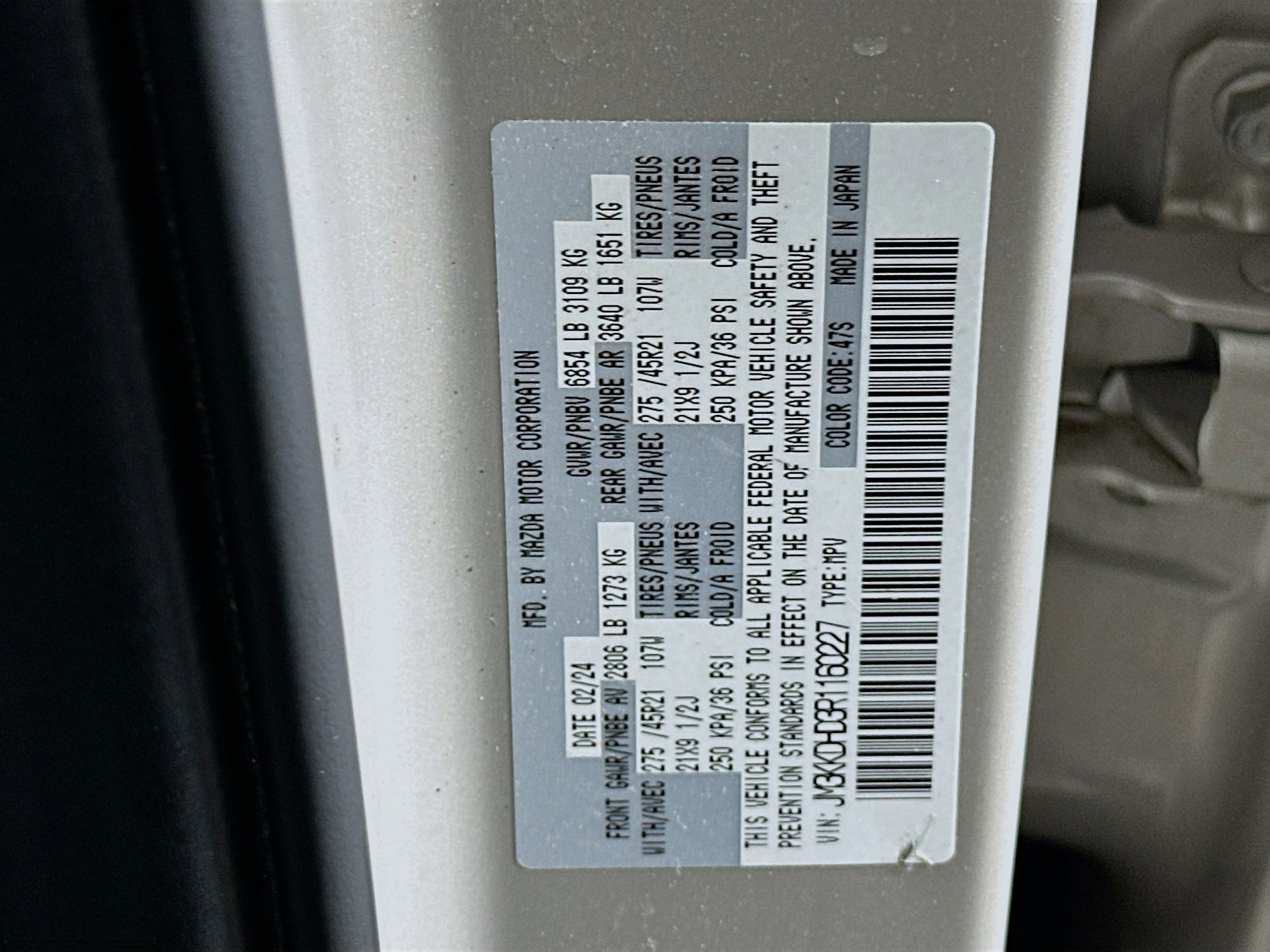 Used 2024 MAZDA CX-90 3.3 Turbo w/ Premium Package AWD/4WD image 12