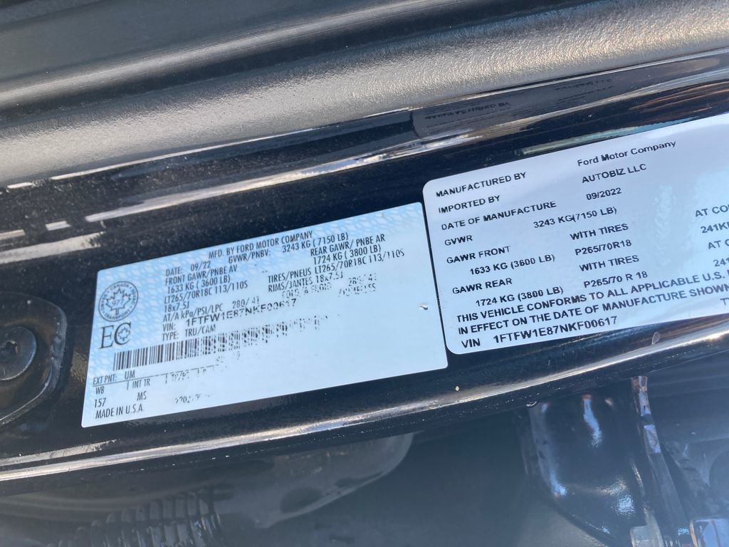 Used 2022 Ford F150 XLT w/ XTR Package AWD/4WD image 34