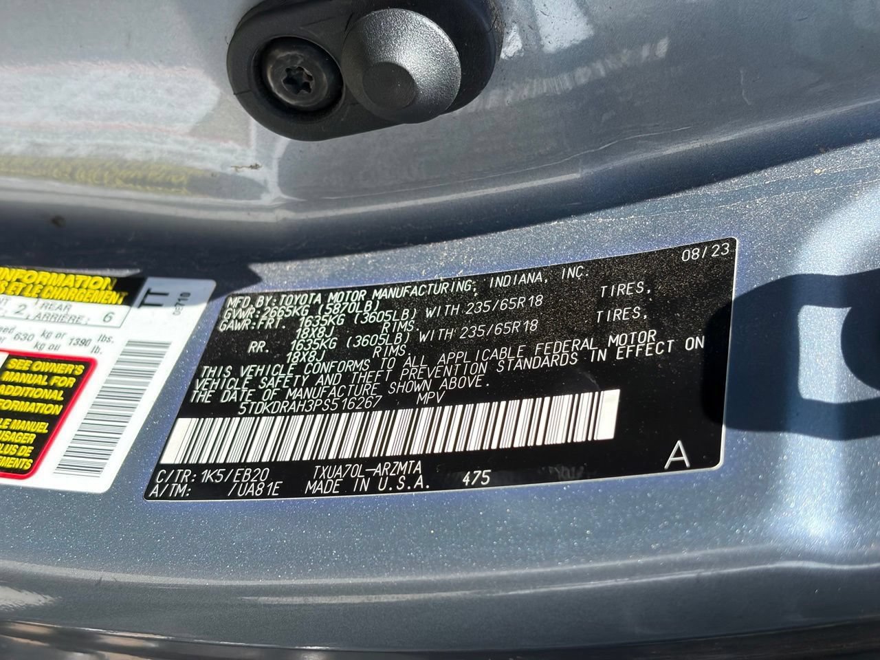 Used 2023 Toyota Highlander XLE FWD image 15