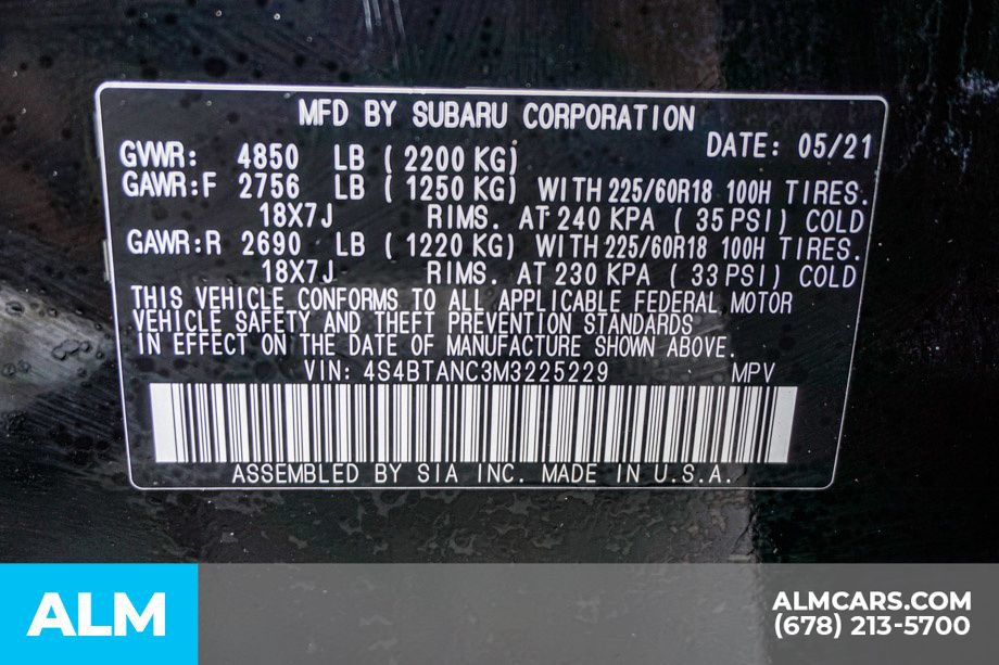 Used 2021 Subaru Outback Limited w/ Popular Package #2 AWD/4WD image 60