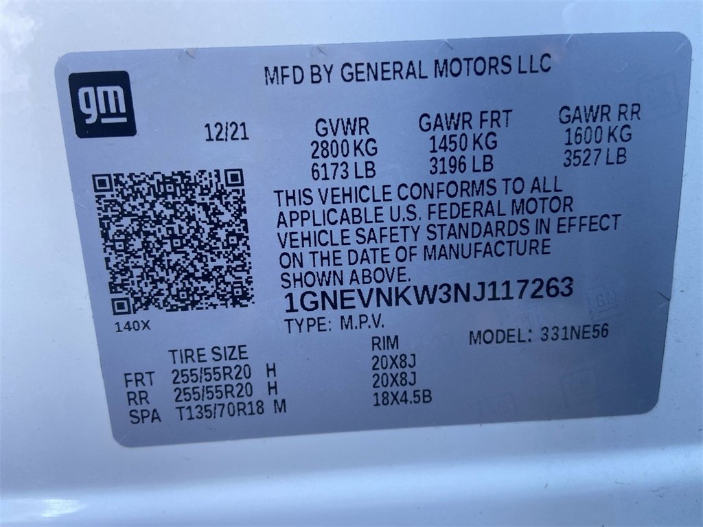 Certified 2022 Chevrolet Traverse High Country w/ LPO, Floor Liner Package image 35