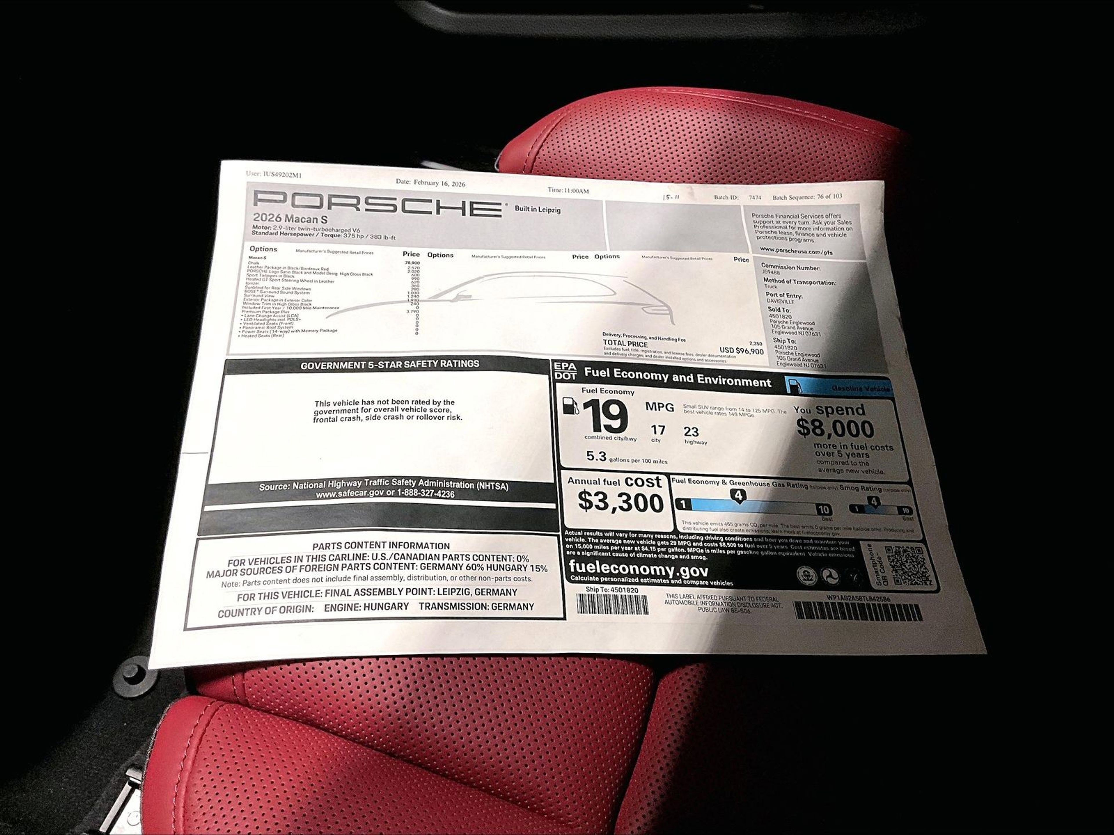 New 2026 Porsche Macan S image 14