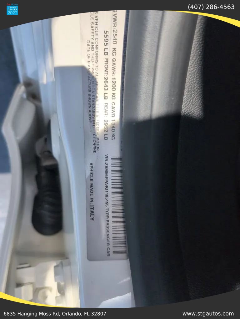 Used 2016 Maserati Quattroporte GTS RWD image 39