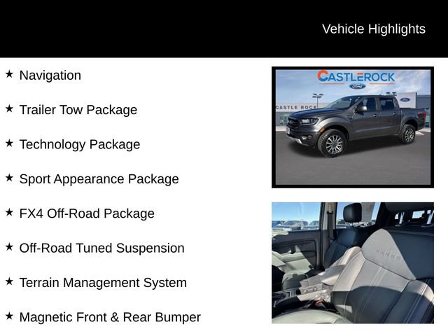 Used 2019 Ford Ranger Lariat w/ Equipment Group 501A Mid image 8