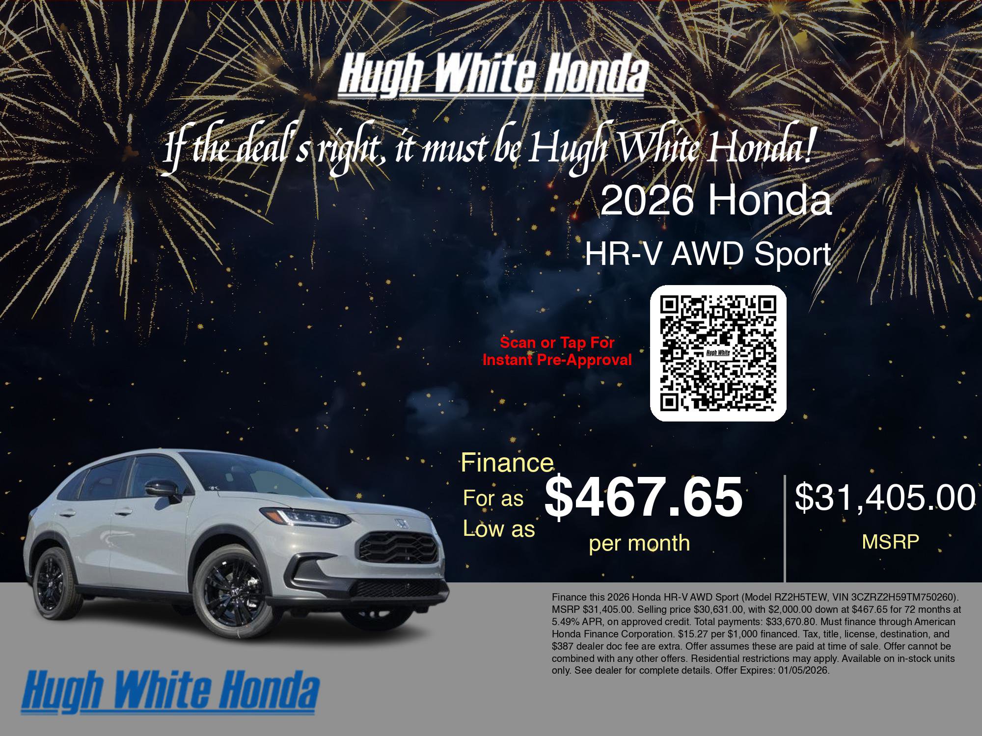 New 2026 Honda HR-V Sport image 7