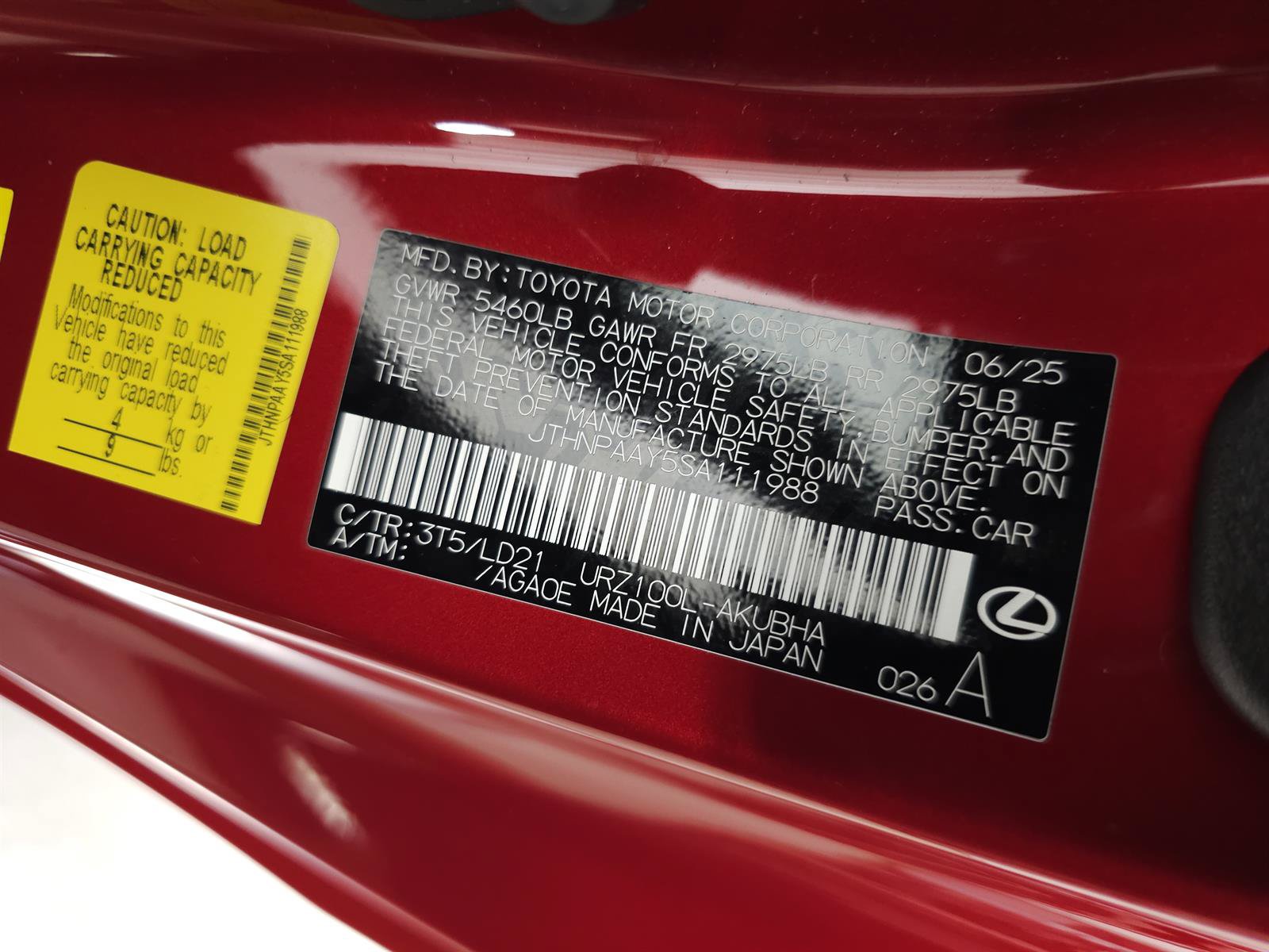 Used 2025 Lexus LC 500 Convertible w/ Bespoke Build Package RWD image 34