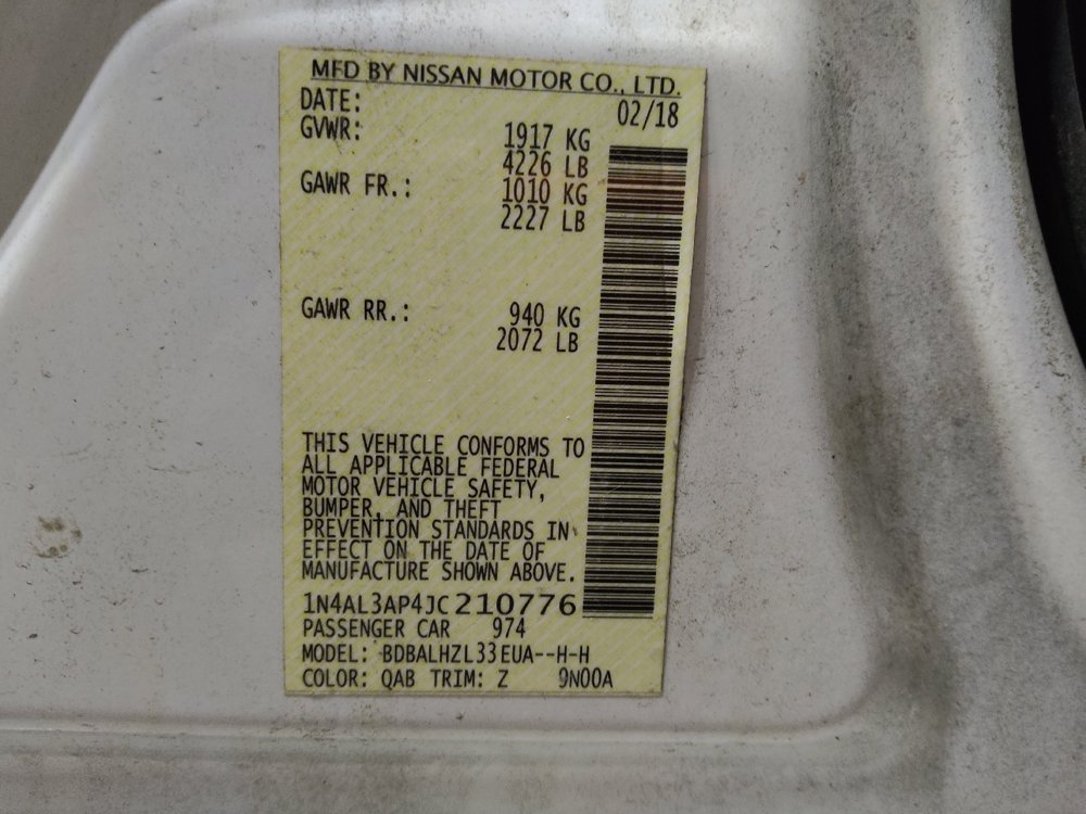Used 2018 Nissan Altima 2.5 SR w/ SR Midnight Edition FWD image 33
