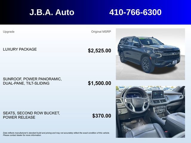 Used 2022 Chevrolet Tahoe Z71 w/ Luxury Package image 5