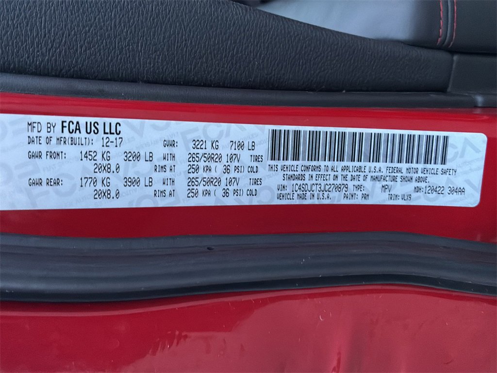 Used 2018 Dodge Durango R/T w/ Technology Group image 36