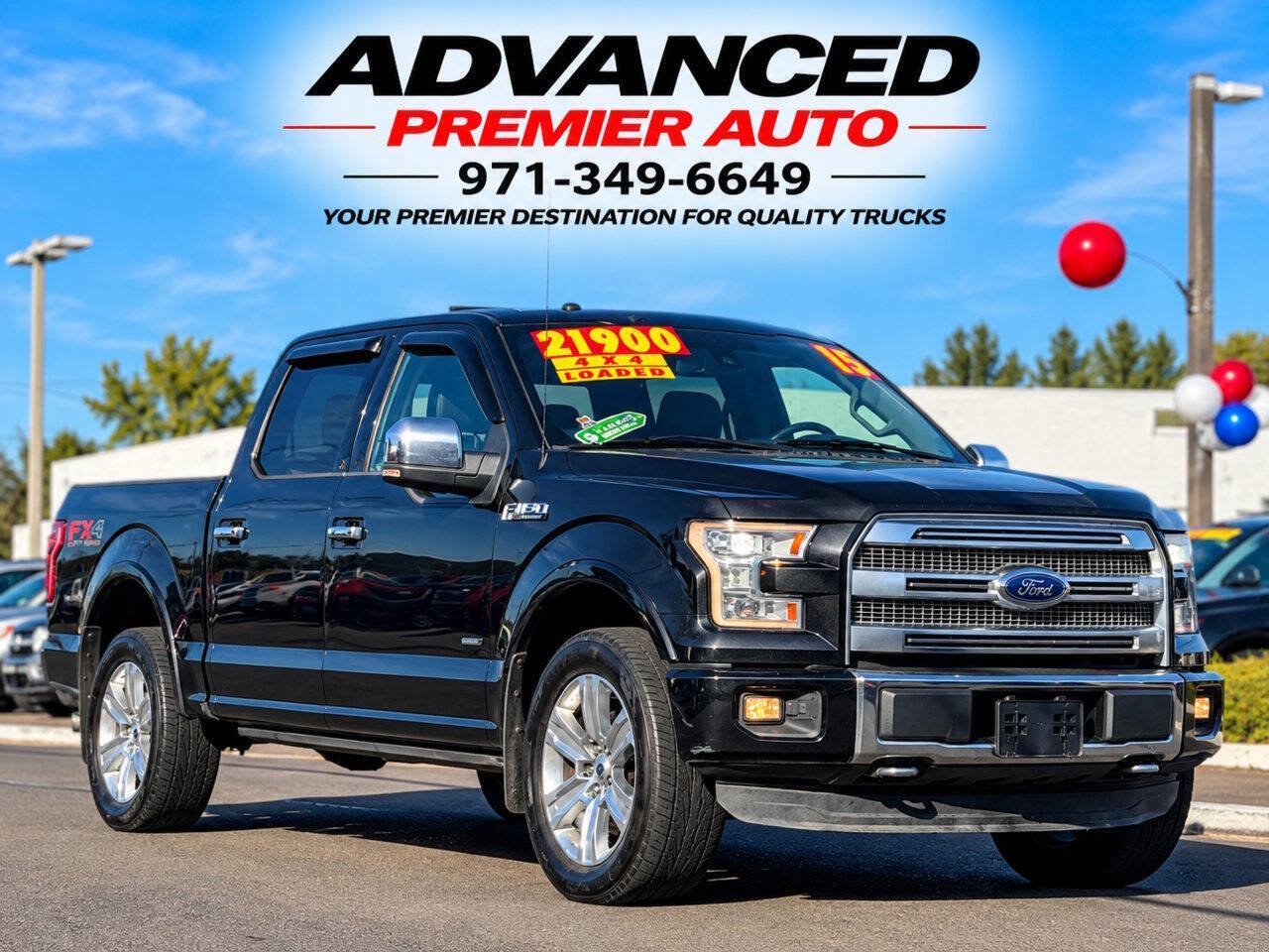 Used 2015 Ford F150 Platinum w/ Max Trailer Tow Package