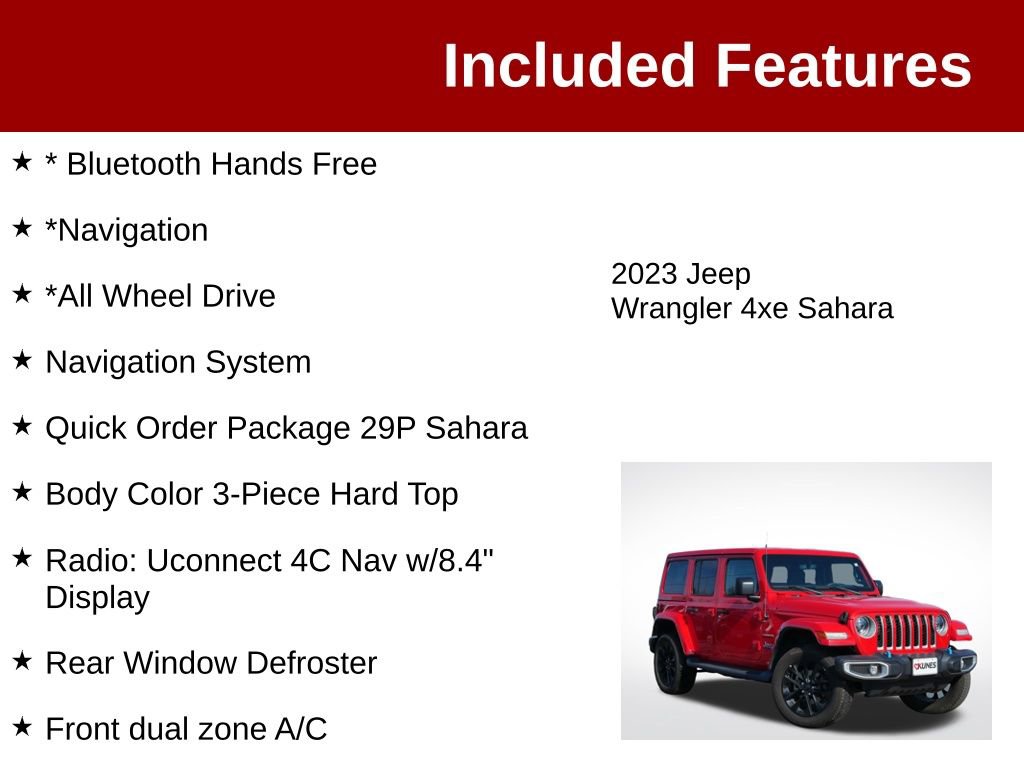 Used 2023 Jeep Wrangler Unlimited Sahara AWD/4WD image 3