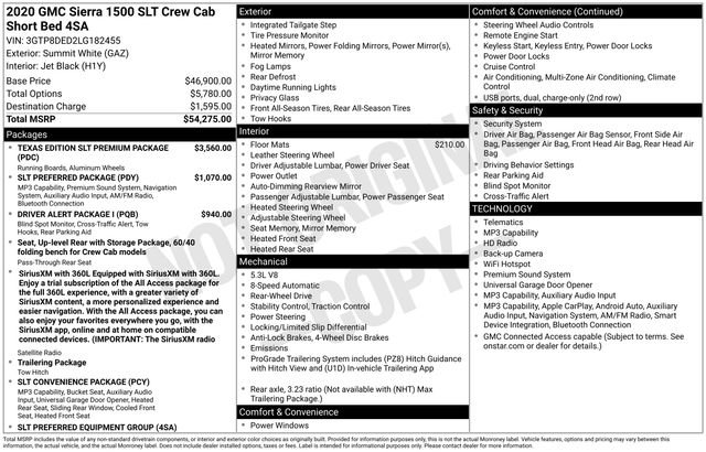 Used 2020 GMC Sierra 1500 SLT RWD image 26