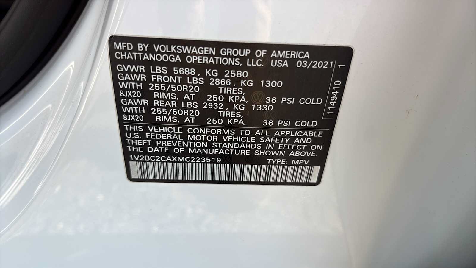 Used 2021 Volkswagen Atlas Cross Sport SEL AWD/4WD image 16