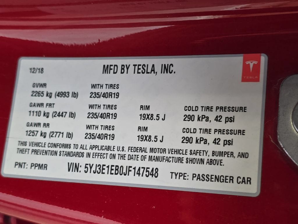 Used 2018 Tesla Model 3 Long Range AWD/4WD image 34
