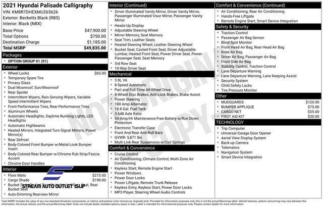 Used 2021 Hyundai Palisade Calligraphy image 37