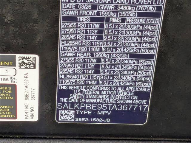 New 2026 Land Rover Range Rover Long Wheelbase SE AWD/4WD image 19