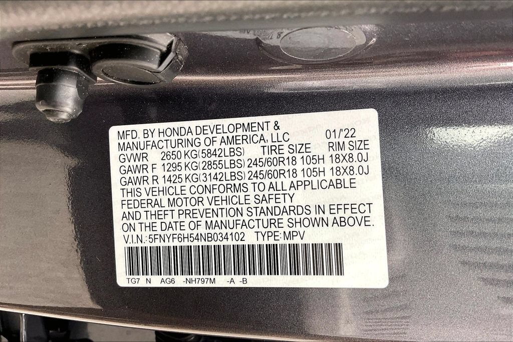 Certified 2022 Honda Pilot EX-L image 19