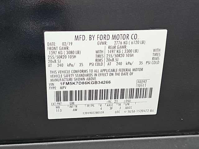 Certified 2019 Ford Explorer XLT w/ Equipment Group 202A FWD image 40