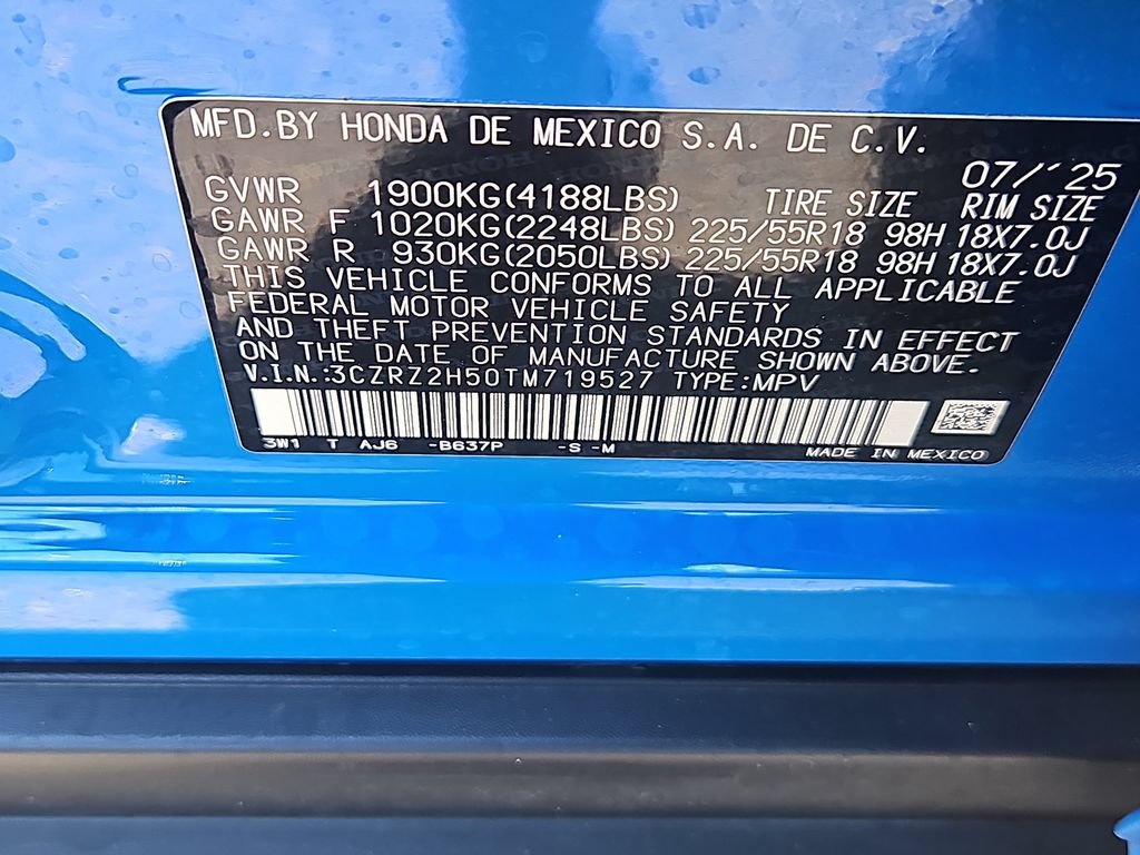 Certified 2026 Honda HR-V Sport image 14